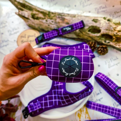 Royal Purple Patch Poo Bag Holder