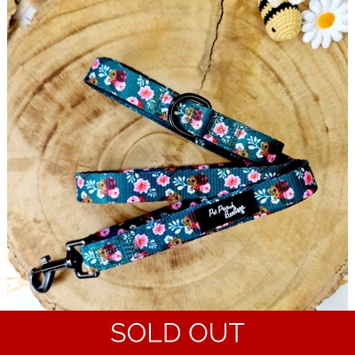 Vintage Clover Green Peonies FLORAL Lead - Reversible