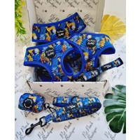 Wild Spirit Aqua Blue Leopard Dog Harness