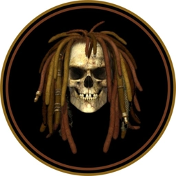 Rasta Dreads Skull spare tire cover