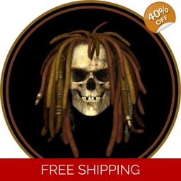 Rasta Dreads Skull spare tire cover