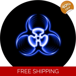 Bio Hazard Blue Jeep Tire Cover