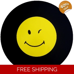 Winking Smiley Face Tire Cover