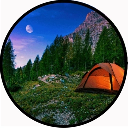 Camping Out Tire Cover