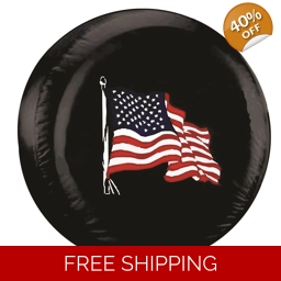 American Flag Jeep Tire..