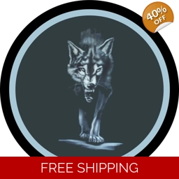 Gray Wolf Tire Cover