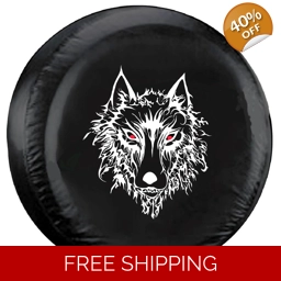 Wolf with Red Eyes Tire..