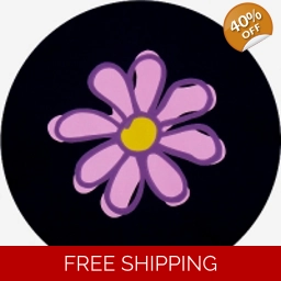 Flower in Pink Tire Cover