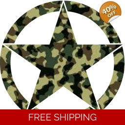 Camo Star Jeep Tire Cover