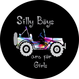 Silly Boys J's Are for Girls Tire Cover