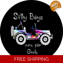 Silly Boys J's Are for Girls Tire Cover
