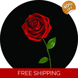 Red Rose Tire Cover