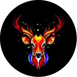 Deer Silhouette with Decorative Antlers Jeep Spare Tire Co..