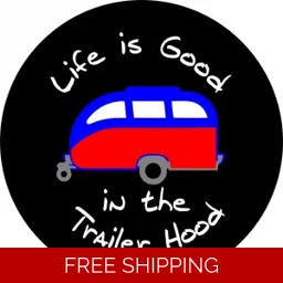CAMPER Best Life is Good Tire Cover