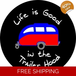 CAMPER Best Life is Good Tire Cover