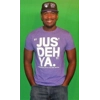 "JUS' DEH YA." graphic t-shirt