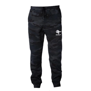 dehya point down sweatpants black camo