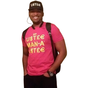 'U$TLE MAN-A'-'U$TLE graphic t-shirt