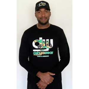 dyw Jamaica Flag long sleeve graphic t-shirt