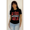 ME KNOW ME FRIEN' graphic t-shirt