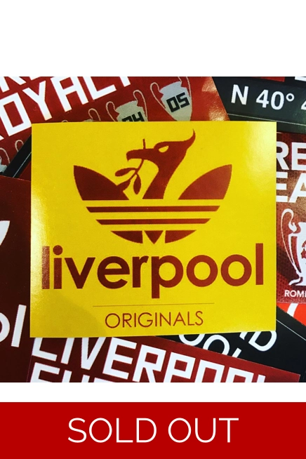 100 - Liverpool Originals Yellow 7cm x 6cm Stick..