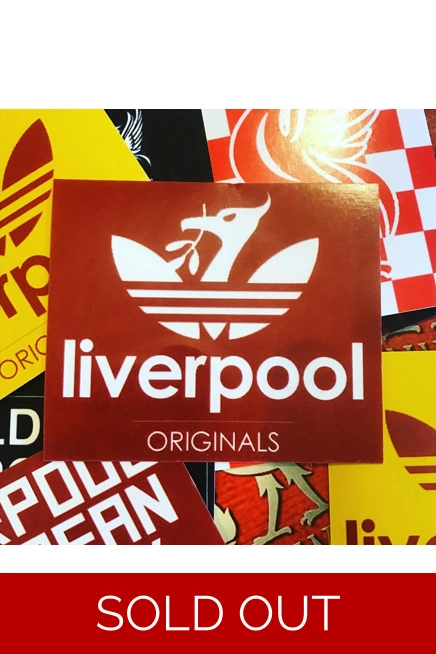 100 - Liverpool Originals Red 7cm x 6cm Stickers
