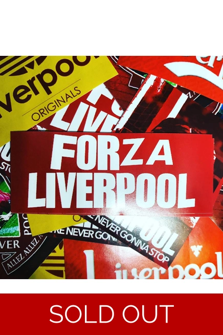 100 - Forza Liverpool 11cm x 4cm Stickers