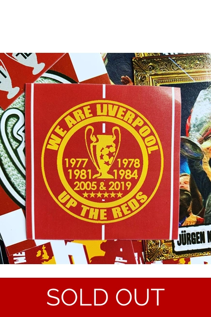100 - We Are Liverpool Up The Reds Square 6cm x 6cm Stickers