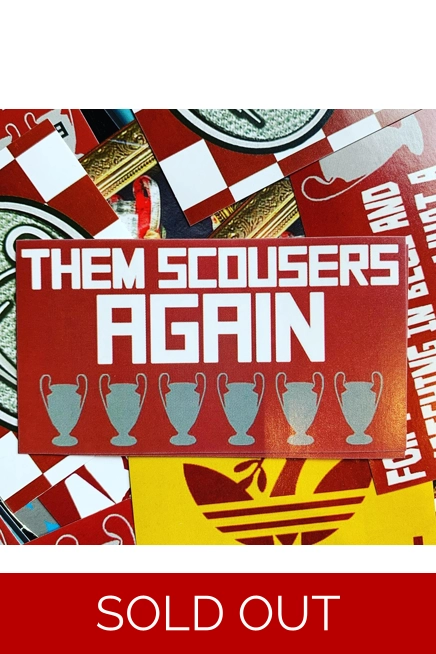 100 - Them Scousers Again 5cm x 9cm Stickers