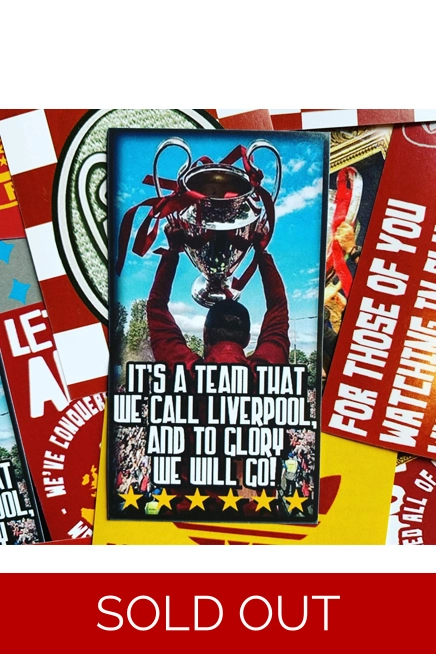 100 - To Glory We Will Go  9cm x 5cm Stickers