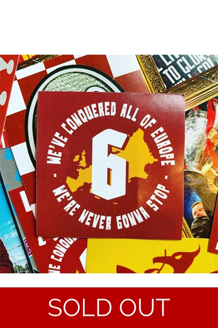 100 - Conquered All Of Europe Square 6cm x 6cm Stickers