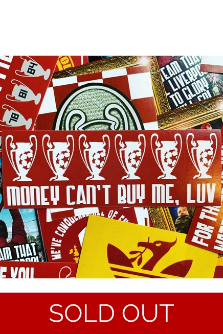 100 - Money Can't Buy Me Luv 11cm x 4cm Stickers