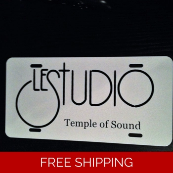 Le Studio License Plates Whi..