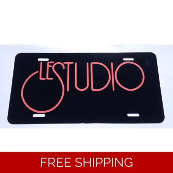 Le Studio License Plate..