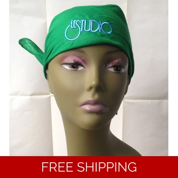 Bandana Green White & B..