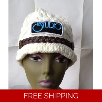 Woman Winter Hat White W & B..