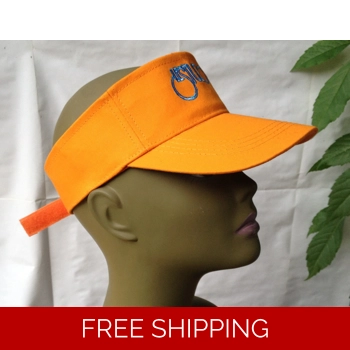 Unisex Orange Sun Visor..