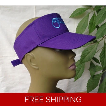 Unisex Purple Sun Visor..