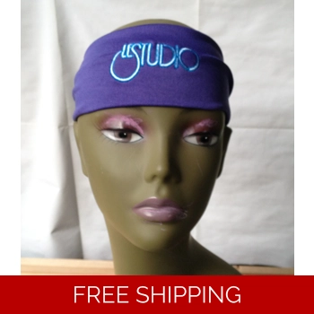 Headband Purple Wh..