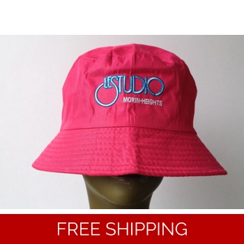 Bucket Beach HotPink Hat Whi..