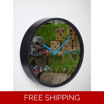 Clock Black natural Bamboo W..