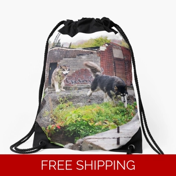 Le Studio Drawstring Bag Dog..