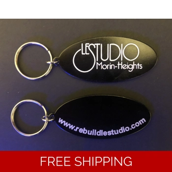Le Studio Key Tag Black..