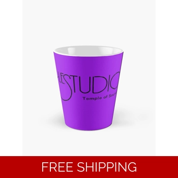 Tall mug Purple Black logo T..