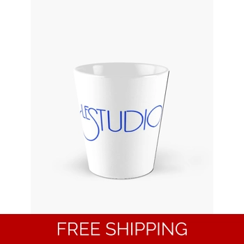 Tall Mug White Royal Bl..