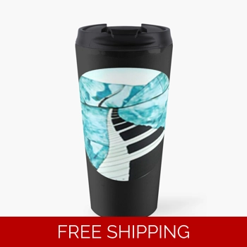 Travel Mug Black Piano Windo..