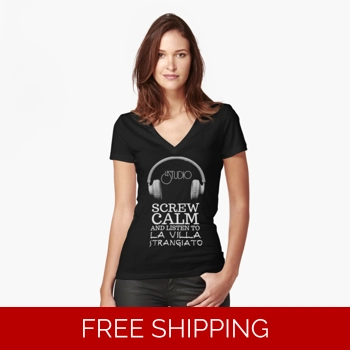 Girlie Fitted V-Neck T-Shirt..