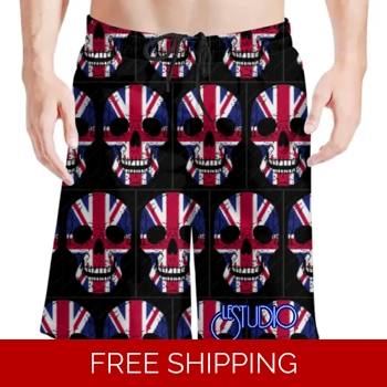 Le Studio British Flag Skull..