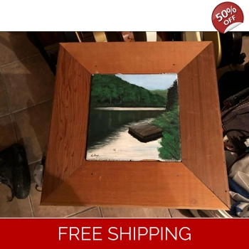 Piece of Ceramic Frame Lake ..