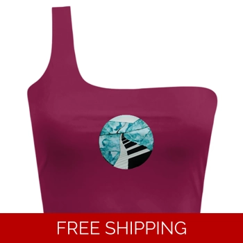 Custom 3D Slant Shoulder Top..